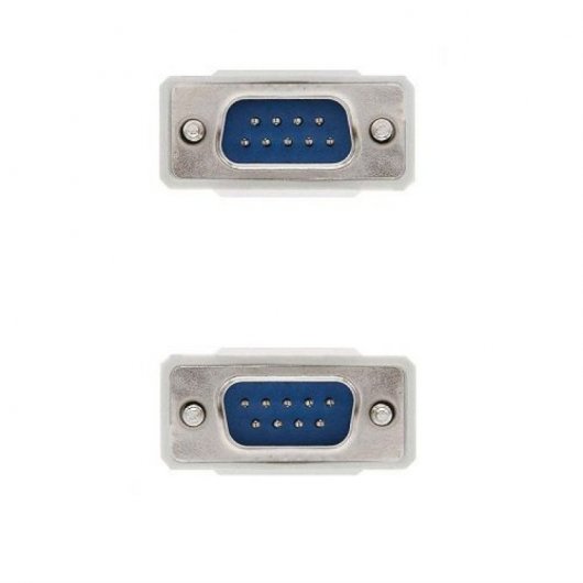 Nanocable Cable Serie RS232 DB9 Macho/Macho 3m Beige