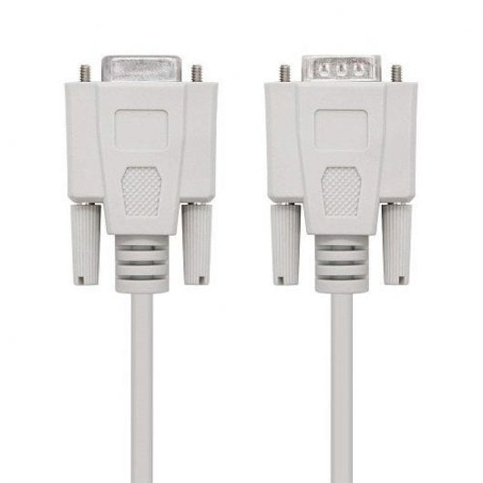 Nanocable Cabo Serial DB9 Macho/Macho 1.8m Bege