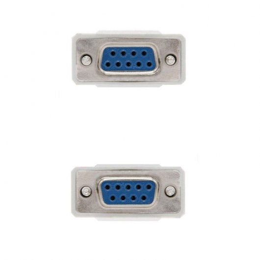 Nanocable DB9-Serie Kabel Buchse/Buchse 1,8 m Beige