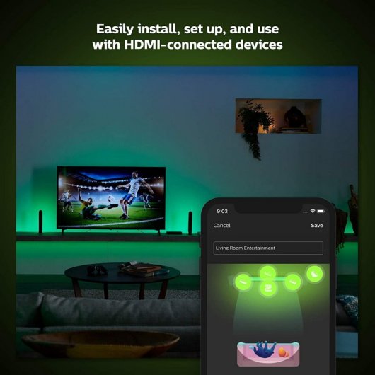Philips Hue Pack Play HDMI Sync Box Sincronizador de Luces + Bridge Puente de Conexión