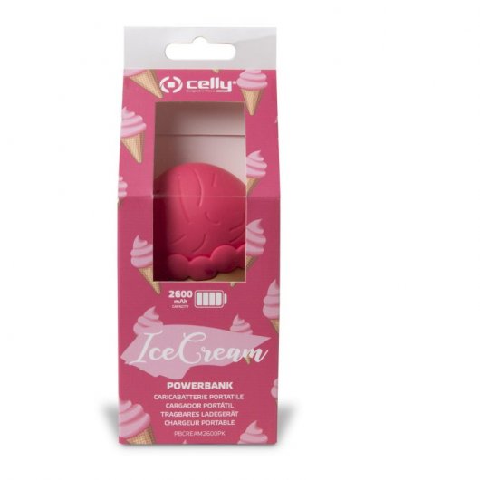 Celly Ice Cream Powerbank 2600mAh