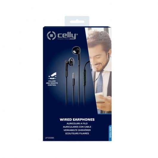 Celly UP300 Auriculares com Microfone Pretos