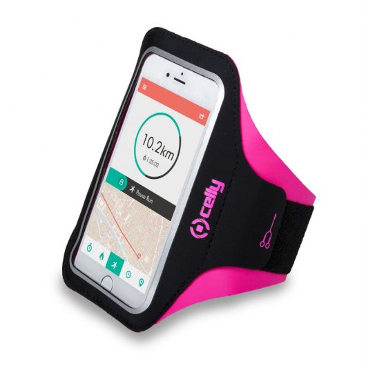 Celly Arm Band Rosa Fascia da braccio per smartphone fino a 6,5"