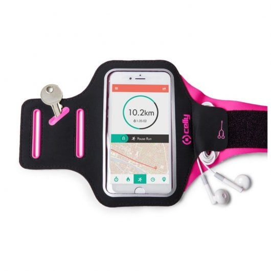 Celly Arm Band Rosa Fascia da braccio per smartphone fino a 6,5"