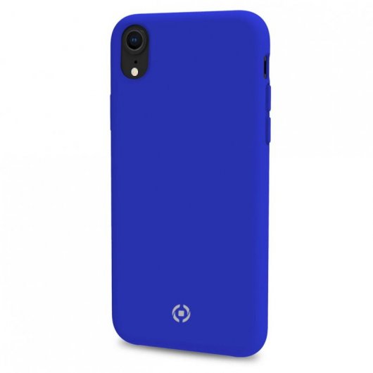 Celly Cover Feeling Funda Azul para iPhone XR