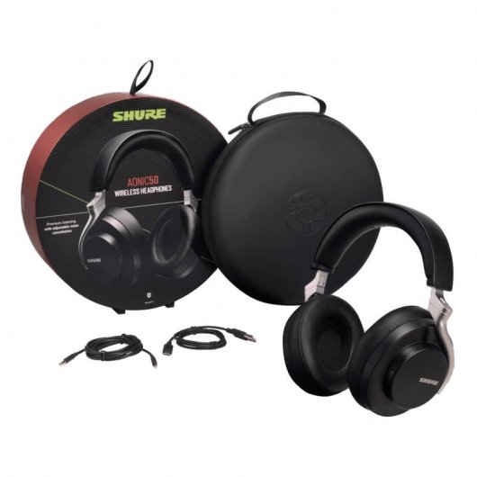 Shure AONIC 50 Auriculares Inalámbricos con Cancelación de Ruido Negros