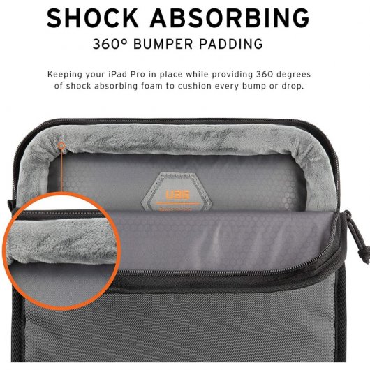 UAG Shock Sleeve Lite Funda Gris para iPad Pro 12.9"