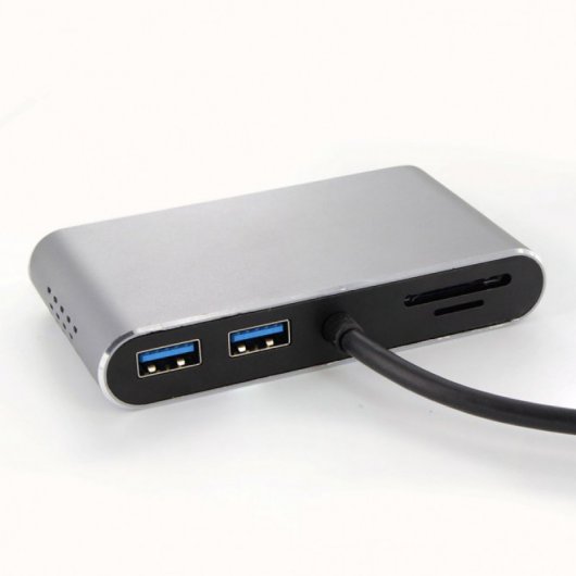 Metronic HUB USB-C 8 em 1 HDMI/RJ45/USB/VGA/SD/microSD/USB-C