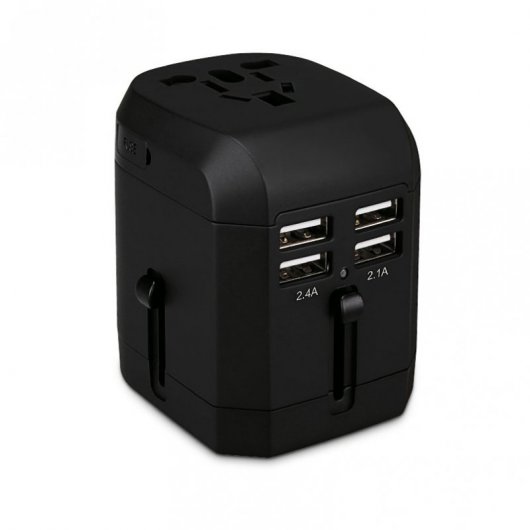 Mooov Cargador Universal de Viaje con 4 Puertos USB