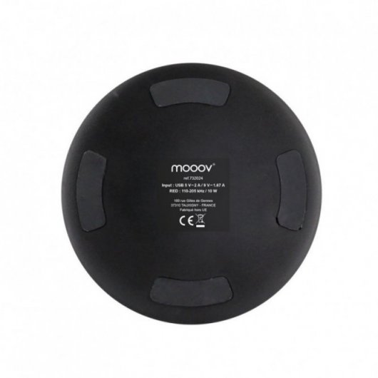 Mooov Cargador Inalámbrico 10W Negro