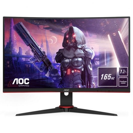 AOC G2 C24G2AE/BK Monitor PC 59,9 cm (23.6") 1920 x 1080 Pixel Full HD LED Nero, Rosso