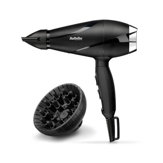 Sèche-cheveux Ionique Professionnel BaByliss Shine Pro 2200W 2 Températures 2 Vitesses avec Diffuseur Noir