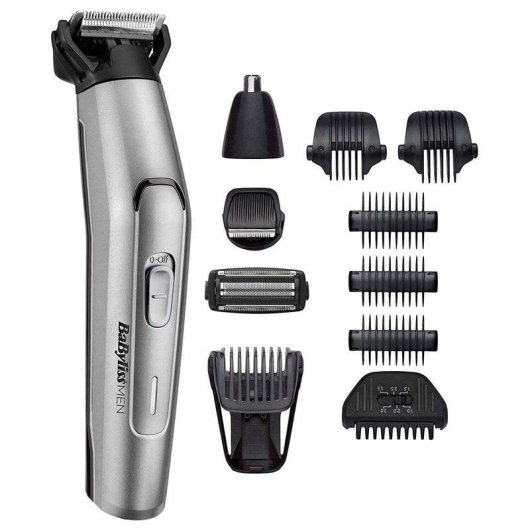 Aparador Multifunções Corporal BaByliss MT861E Recarregável 70min Seco e Molhado 4 Cabeças