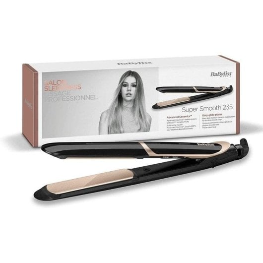 BaByliss Super Smooth 235 Plancha de Pelo Iónica Rosa Dorado