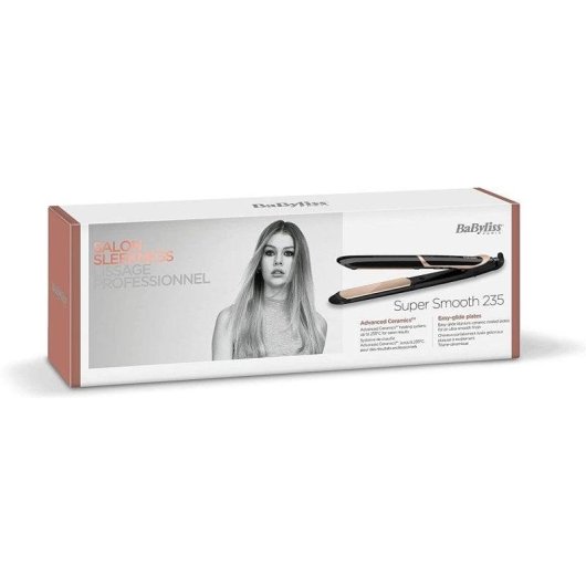 BaByliss Super Smooth 235 Plancha de Pelo Iónica Rosa Dorado