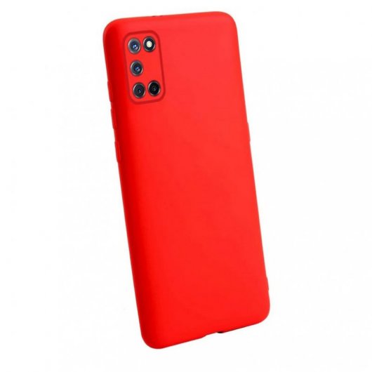 Oppo Funda Silicona Roja para A52/A72