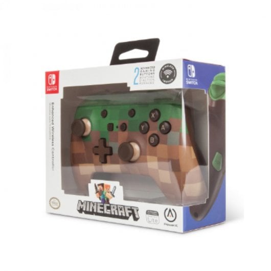 PowerA Minecraft Mando Inalámbrico Con Botones Programables Nintendo Switch