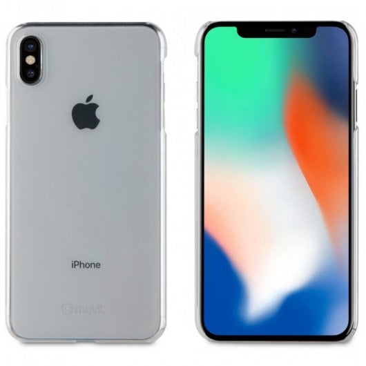 Muvit Pack Funda Cristal Transparente + Protector de Pantalla para Apple Iphone XS Max