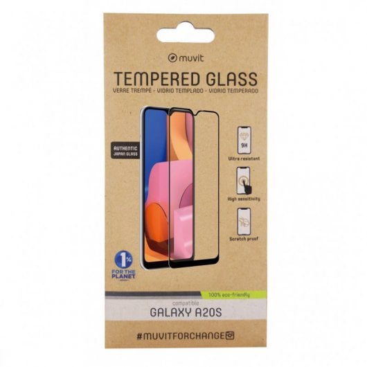Muvit Black Displayschutz für Samsung Galaxy A20s