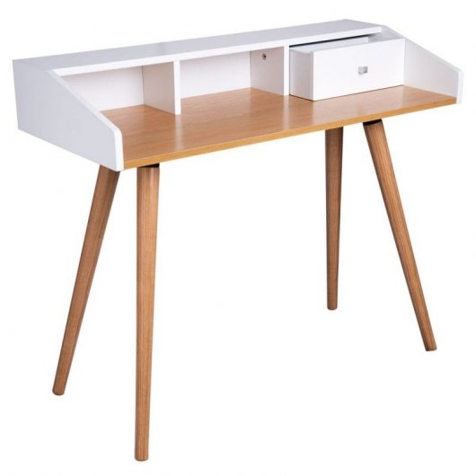 Dawer Escritorio 90x45cm Madera/Blanco