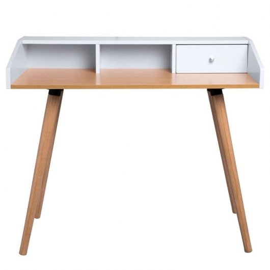 Dawer Escritorio 90x45cm Madera/Blanco