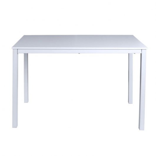 Bureau Estrum 120x60cm Blanc Structure Acier Bois Naturel