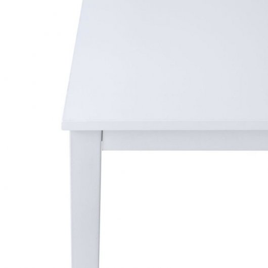 Bureau Estrum 120x60cm Blanc Structure Acier Bois Naturel