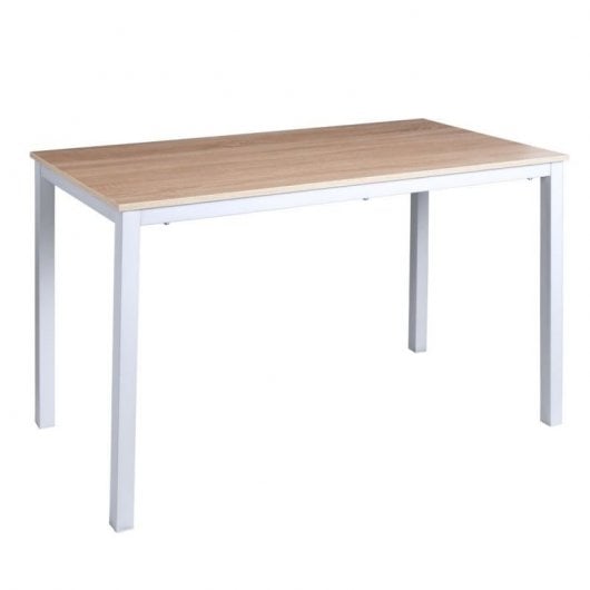 Bureau Estrum 120x60cm Bois Structure Acier Blanc