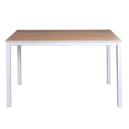 Bureau Estrum 120x60cm Bois Structure Acier Blanc