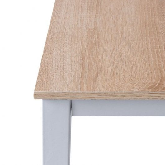 Bureau Estrum 120x60cm Bois Structure Acier Blanc