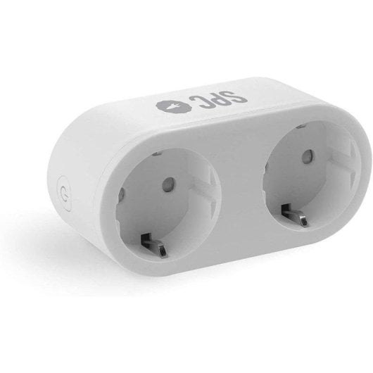 Tomada Inteligente SPC Clever Plug Dual Wi-Fi Controle por voz e Estatísticas de consumo