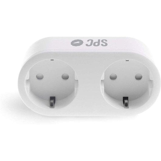 Tomada Inteligente SPC Clever Plug Dual Wi-Fi Controle por voz e Estatísticas de consumo