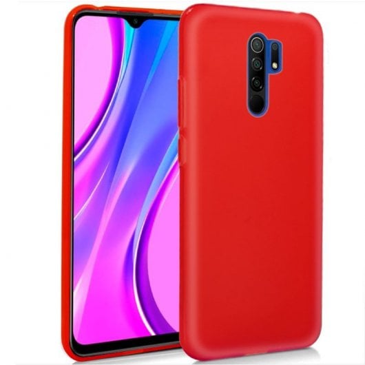 Cool Funda Silicona Roja para Xiaomi Redmi 9