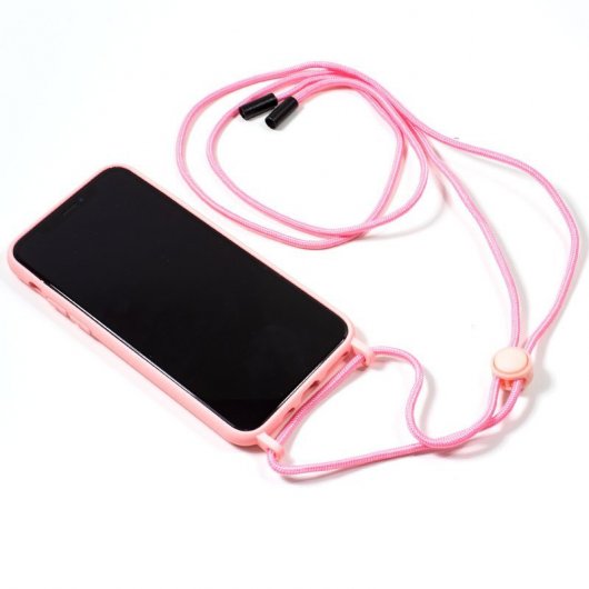 Cool Funda Rosa con Cordón Liso para iPhone 7 Plus / IPhone 8 Plus