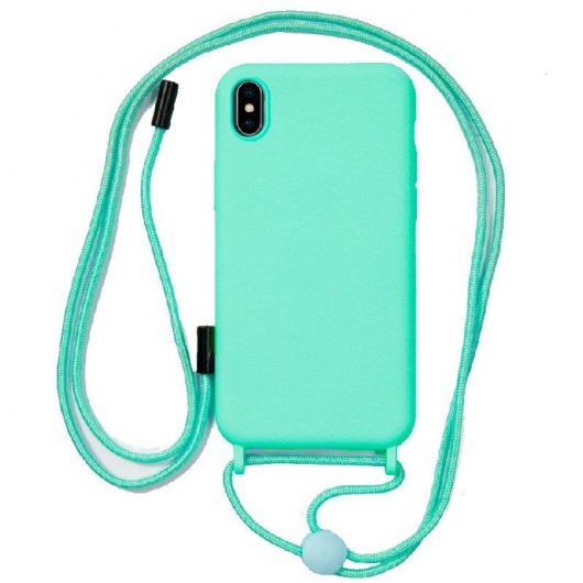 Cool Funda Menta con Cordón Liso para iPhone XS Max