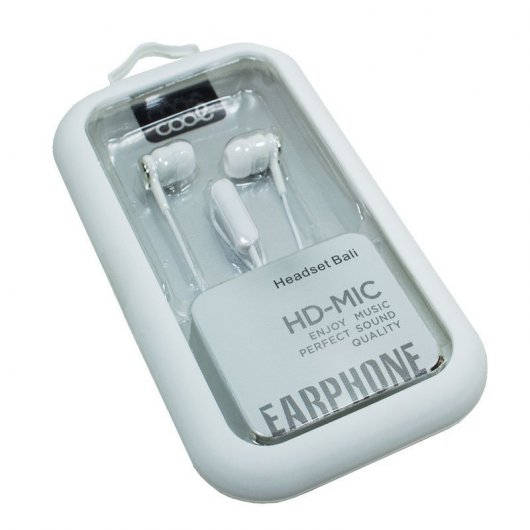 Cool Bali Auriculares com Microfone Brancos