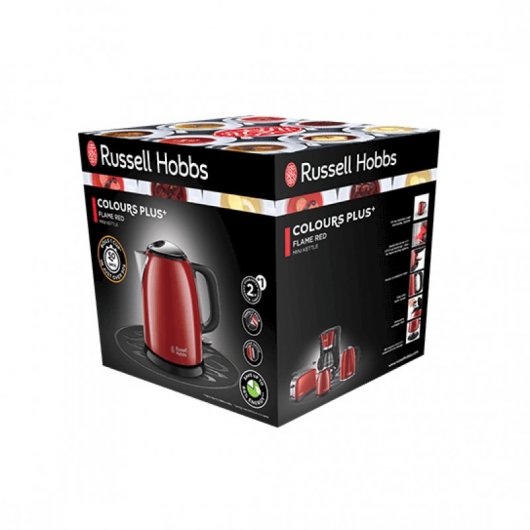 Russel Hobbs Colours Plus+ Flame Red Mini Fervedor de Água 2400W