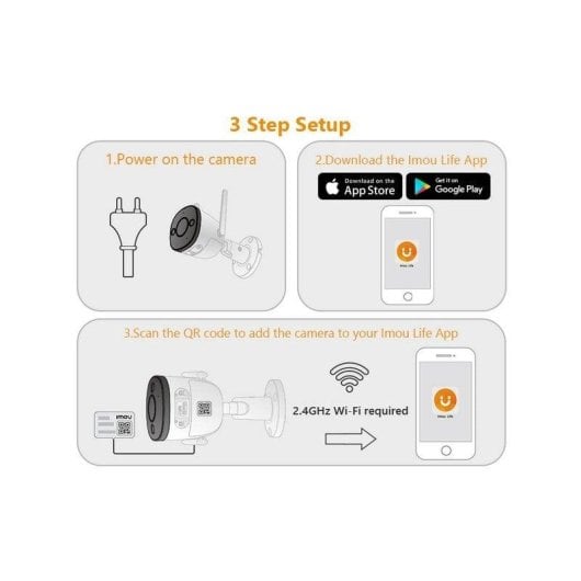Imou Bullet 2E Cámara de Seguridad FullHD