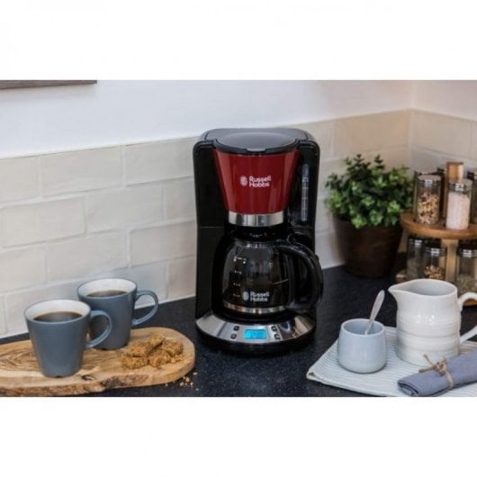 Russell Hobbs Colors Plus+ Rouge Flamme Cafetière Drip Noir/Rouge