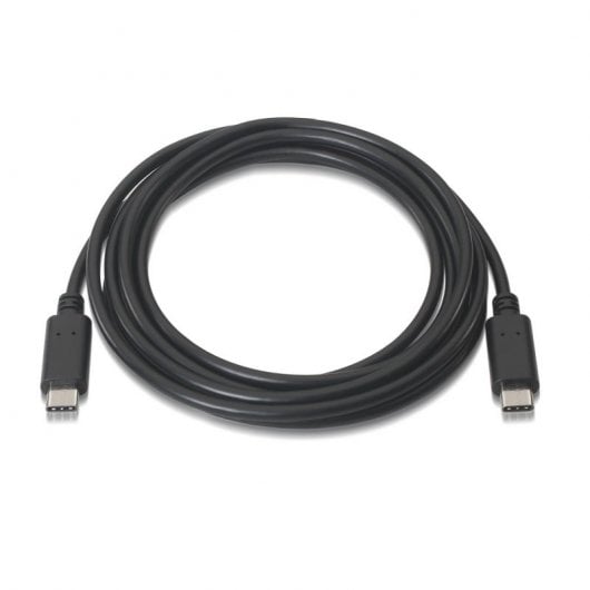 Aisens Cable USB 2.0 3A Tipo C Macho/Macho 0.5m Negro