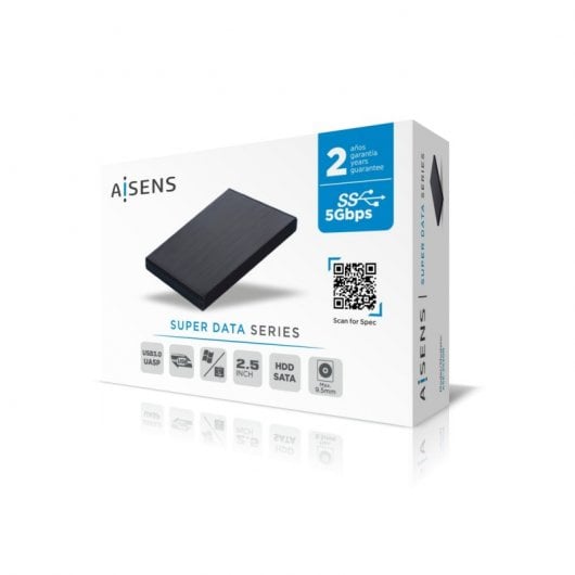 Aisens ASE-2530B Caja Externa 2.5" SATA3 USB 3.0 Negra
