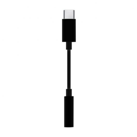 Adattatore jack Aisens USB-C maschio a femmina da 3,5 mm 15 cm nero