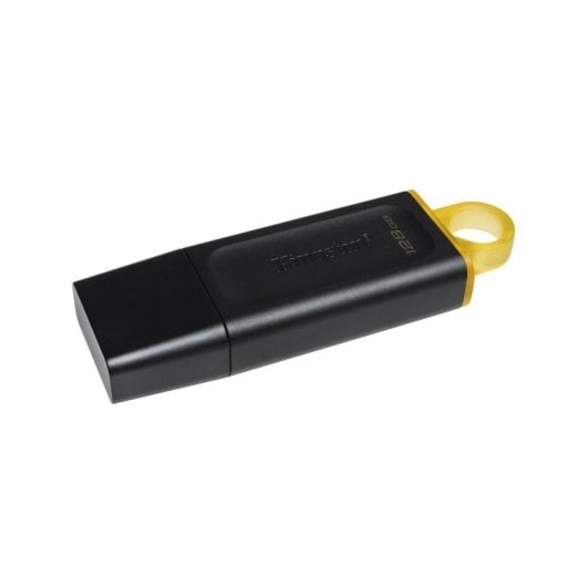 Pen USB Kingston DataTraveler Exodia 128GB USB 3.2 Gen 1 Preto/Amarelo com tampa e porta-chaves