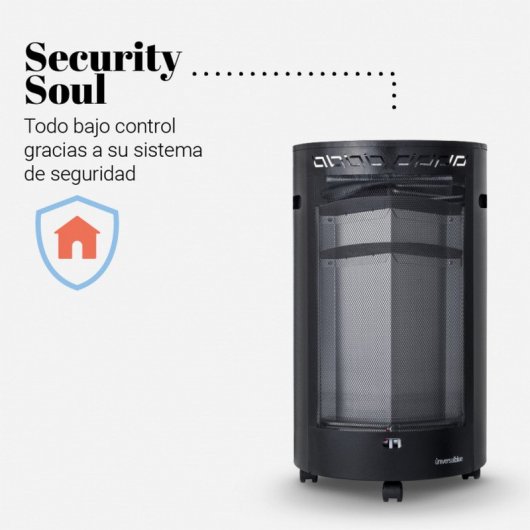 Universal Blue Cayo Coco Estufa de Gas 4200W Negra
