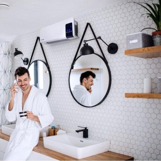 Aquecedor de Parede Universal Blue Punta Cana 2000W Controle Remoto Programável