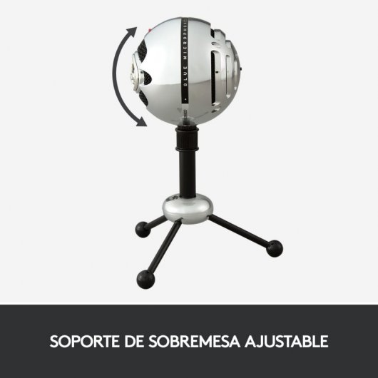 Blue Microphones Snowball Micrófono USB Aluminio con Dos Patrones de Captación Versátiles