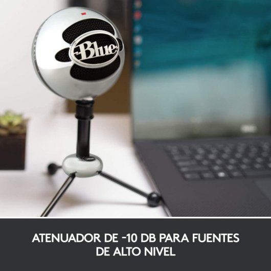 Blue Microphones Snowball Micrófono USB Aluminio con Dos Patrones de Captación Versátiles