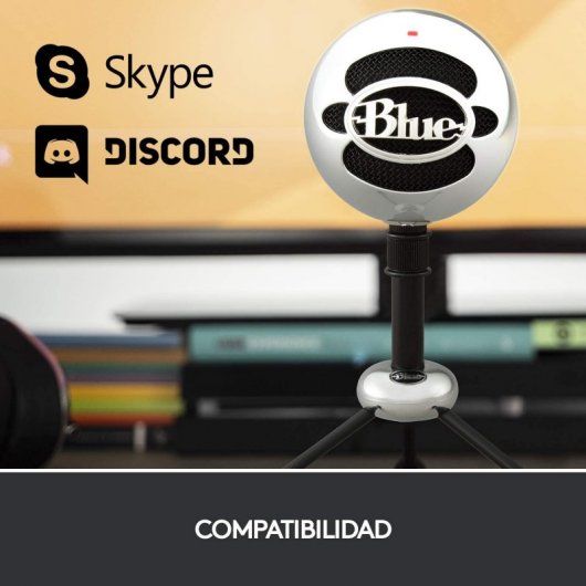 Blue Microphones Snowball Micrófono USB Aluminio con Dos Patrones de Captación Versátiles