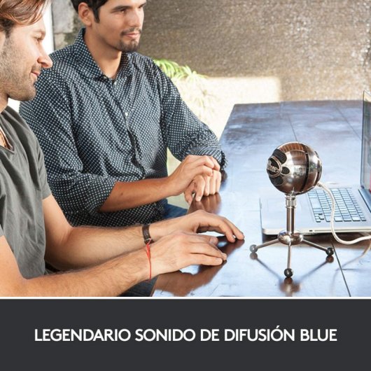 Blue Microphones Snowball Micrófono USB Aluminio con Dos Patrones de Captación Versátiles