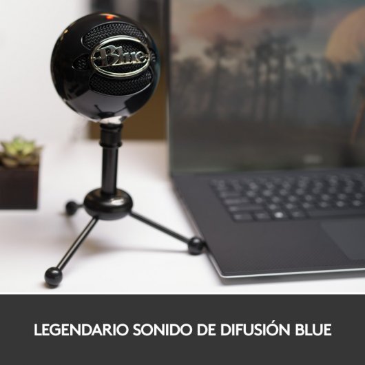 Blue Microphones Snowball Micrófono USB Negro con Dos Patrones de Captación Versátiles